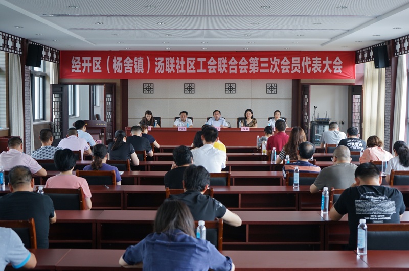 经开区(杨舍镇)汤联社区工会联合会换届选举大会顺利召开
